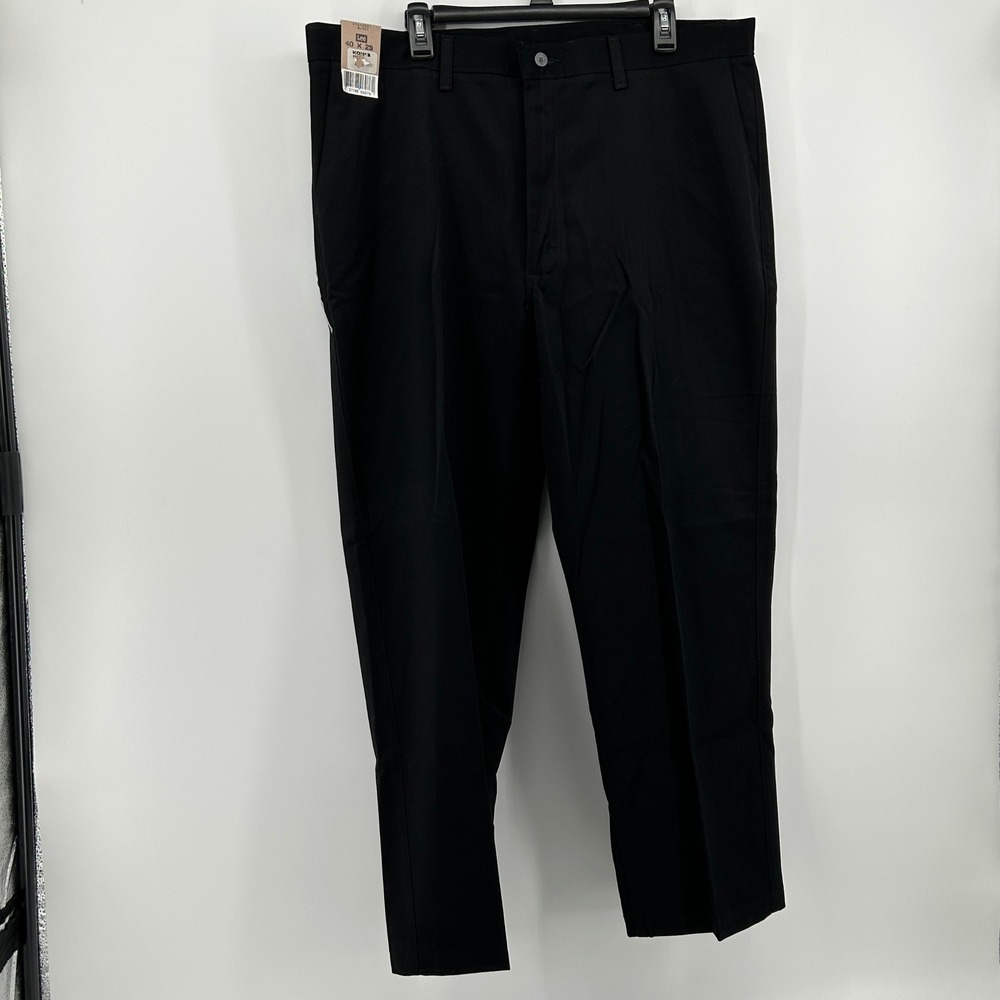 BUNDLE Lee Mens Plain Front Relaxed Fit Tapered Leg Chino Pants 40x29 NWT Office - Picture 8 of 14